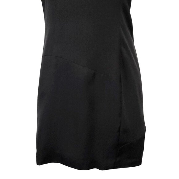Acne Studios Trivial Black Draped Shift Dress Minimalist LBD - Picture 5 of 12